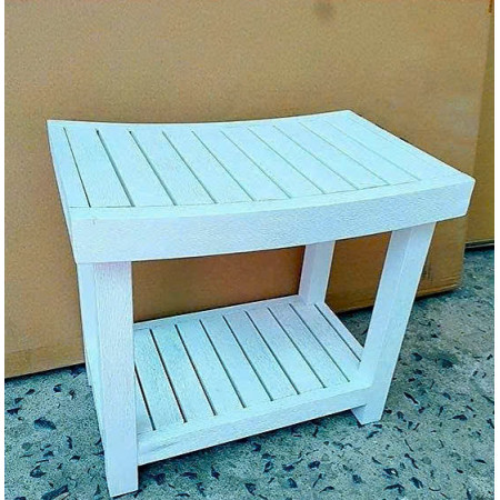 50-249845 White : Ghế Đôn , Ghế Tắm - Màu Trắng